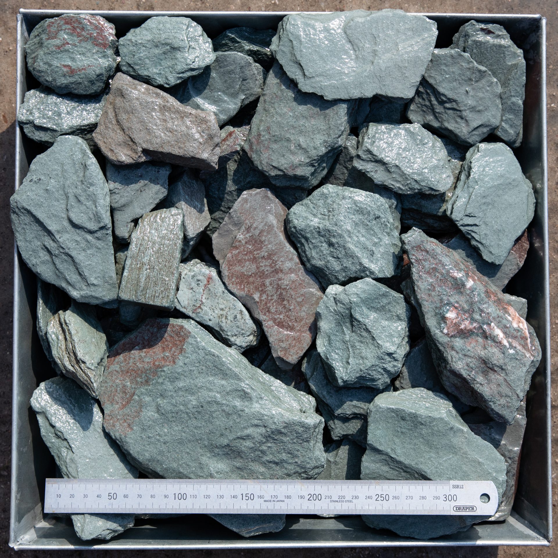 Lakeland Green Slate Paddlestones - Bulk Bag 850kg approx