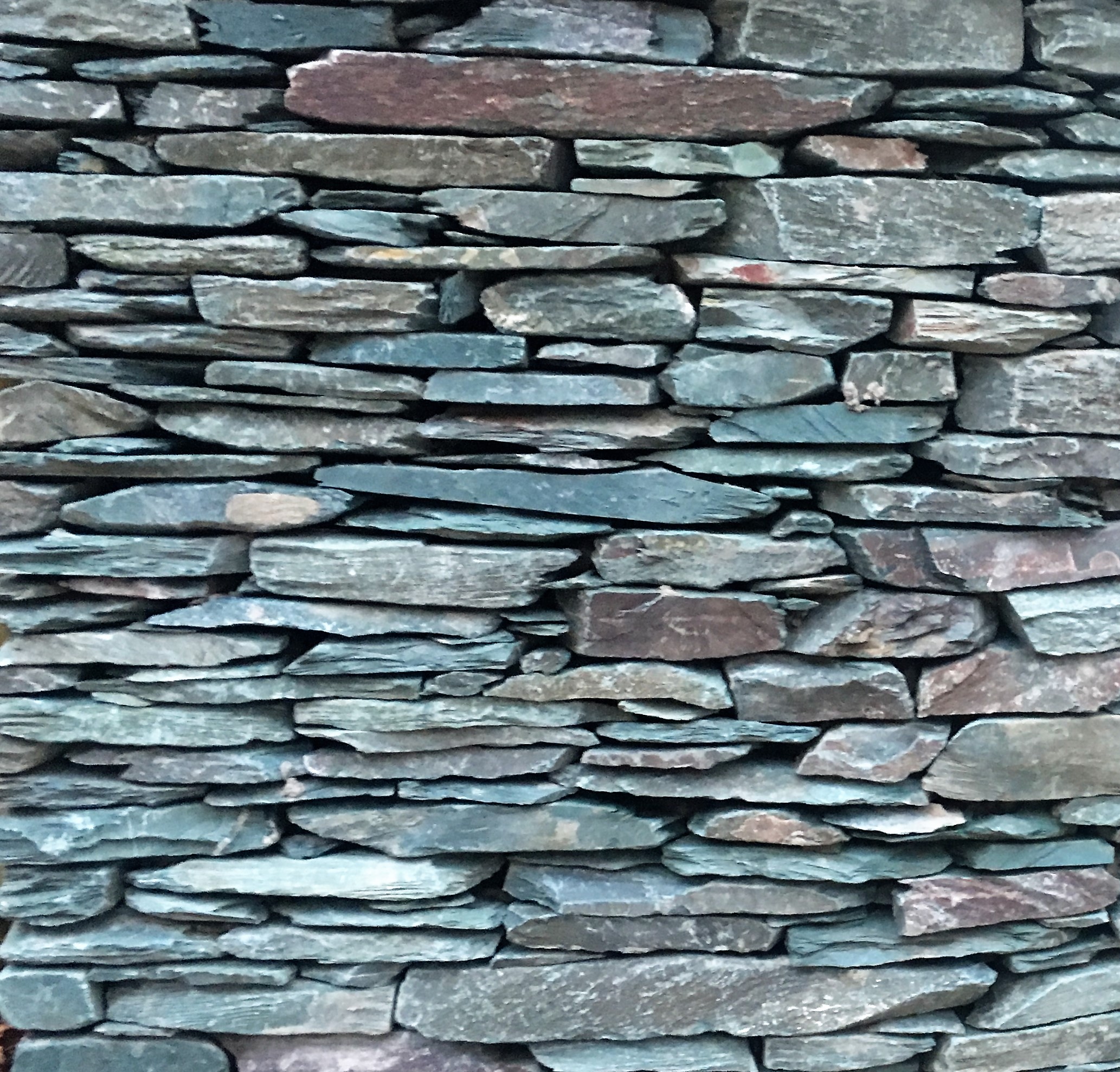 close up of slate wall