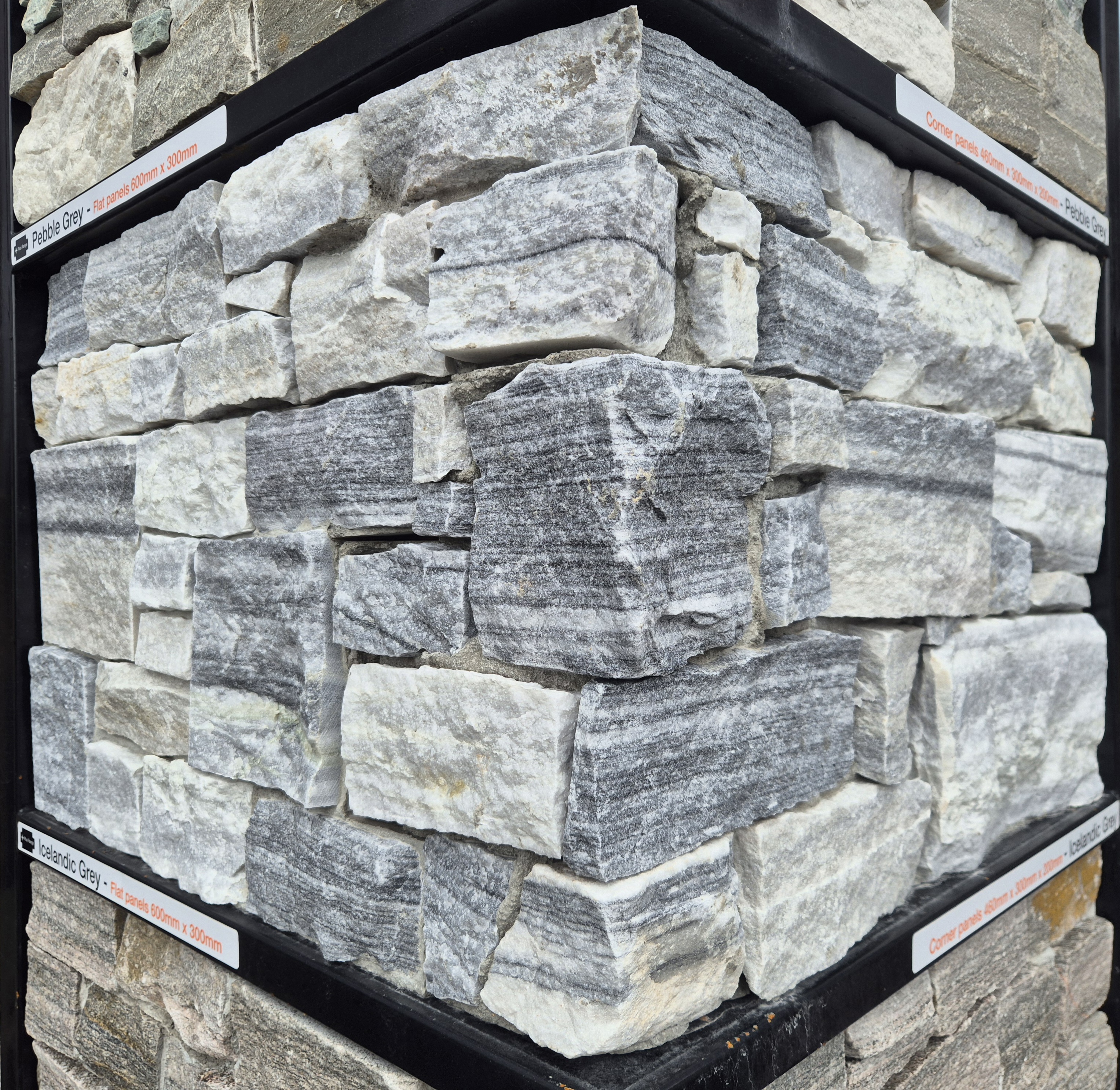 Pebble Grey - Stone Cladding PANELS - Image 2