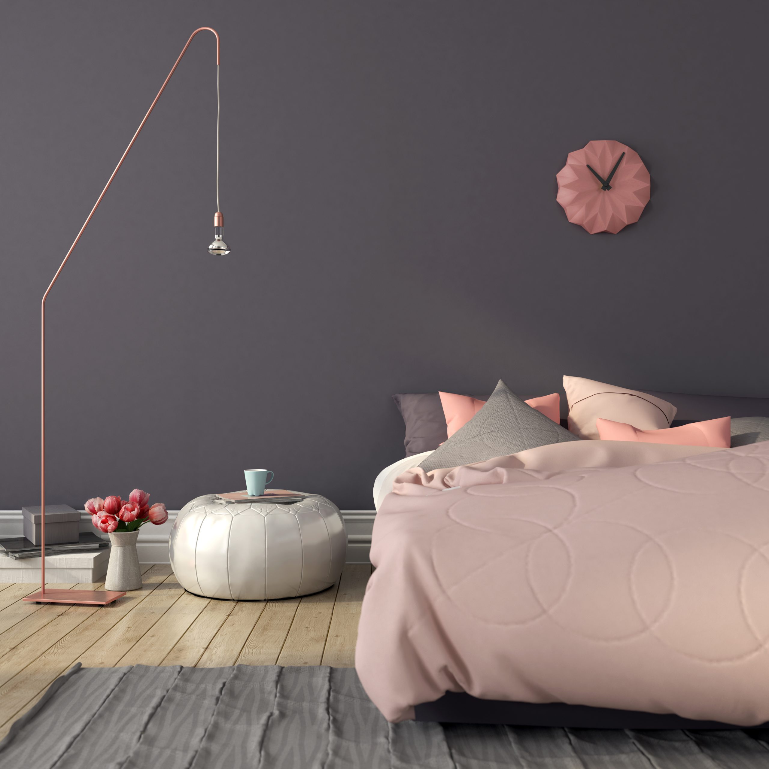 Pink and Grey Interior