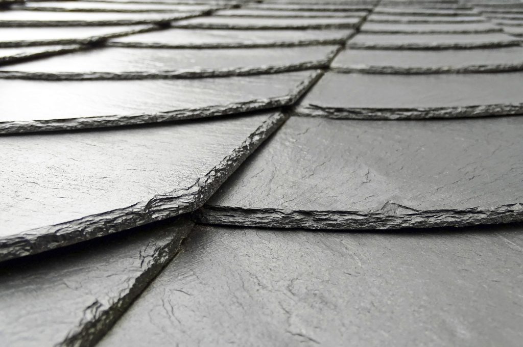 Wet Slate Roof following rain